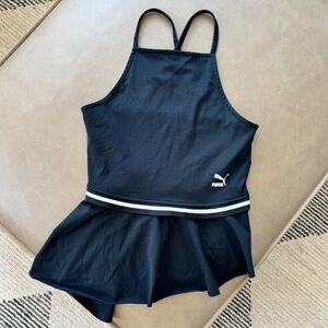 Puma Athletic Tank - Mesh Back and Asymmetric hem